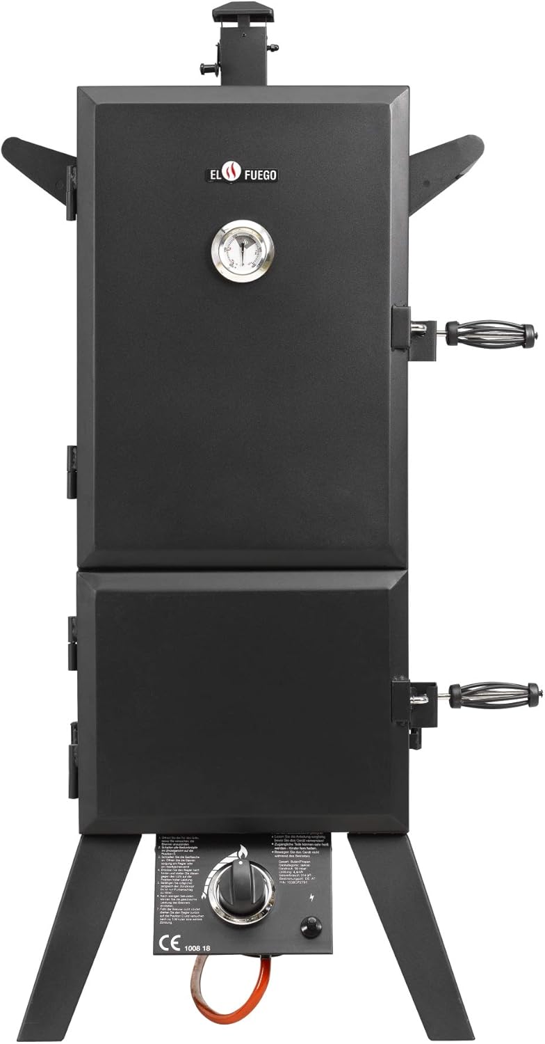 Gasgrill Portland XL von El Fuego Smoker Grill Grillwagen BBQ, 4,4 kW, AY 3172