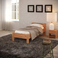 Krok Wood Seniorenbett SiSi aus Massivholz (Buche, 90 × 200 cm + Nachttisch)