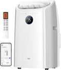 DREO 12000 BTU Mobiles Klimagerät, 3,2 L/h, 12000 BTU, 45 dB, Steuerung per App/Sprachbefehl/Fernbedienung, App-Steuerung, AC516S, Entfeuchten