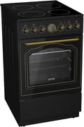 Gorenje EC 52 CLB Classico Stand Herd Matt-Schwarz Nostalgie Backofen